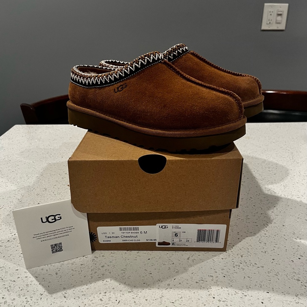 UGG Tasman Chestnut Size 6 Women - Free Same Day Shipping